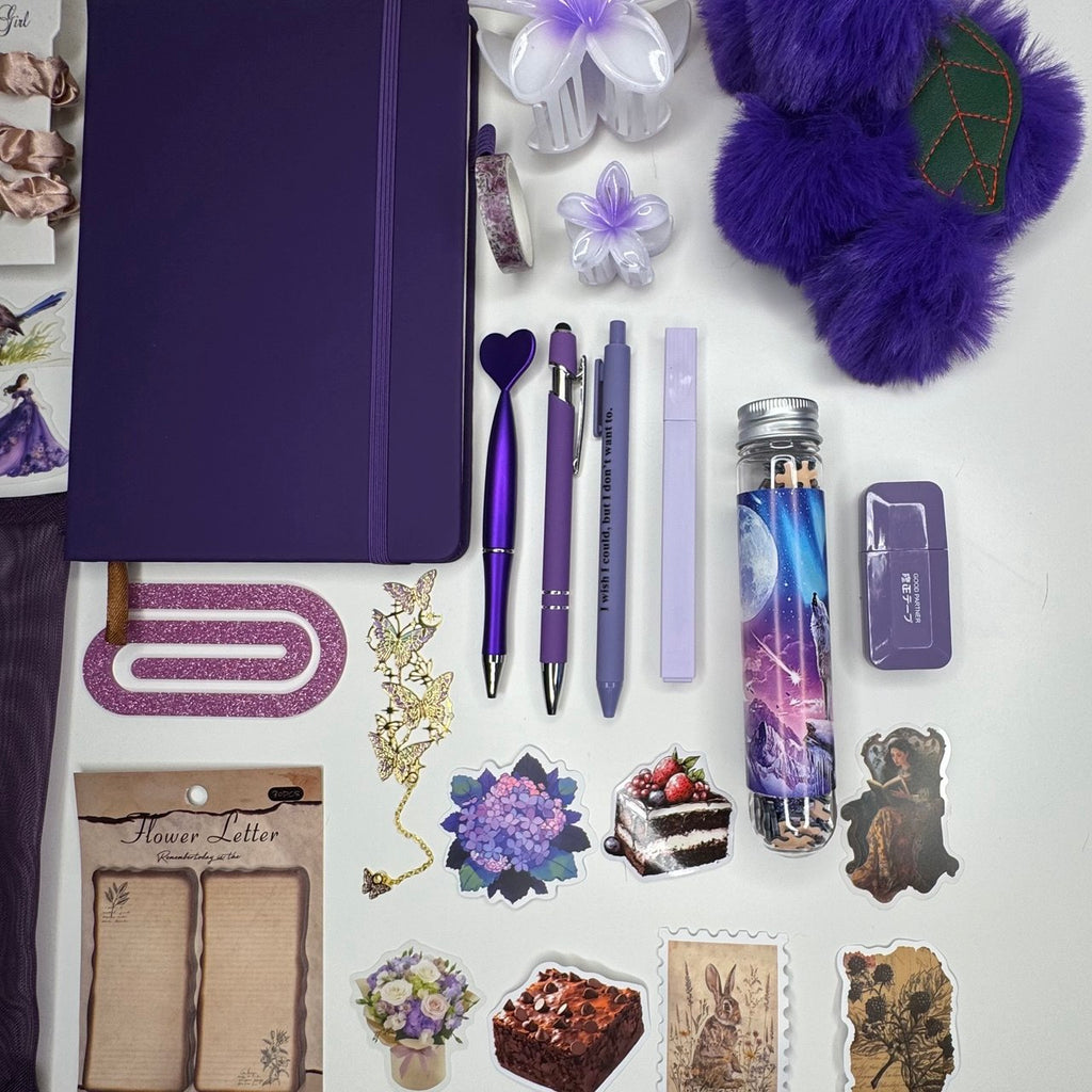 Purple Aesthetic Stationery Gift Set