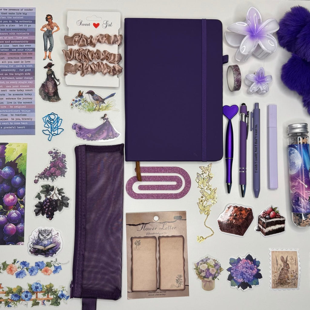 Purple Aesthetic Stationery Gift Set