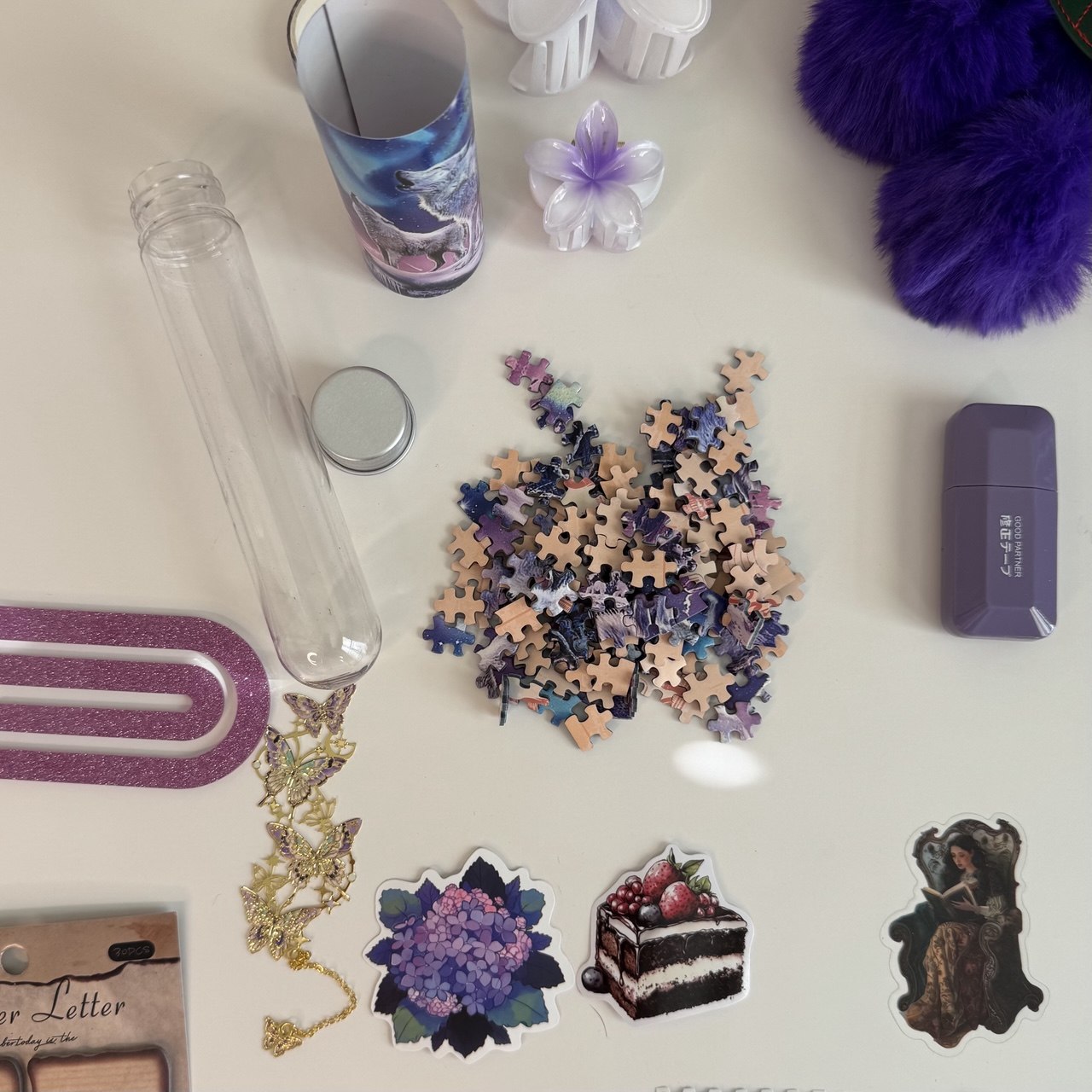 Purple Aesthetic Stationery Gift Set
