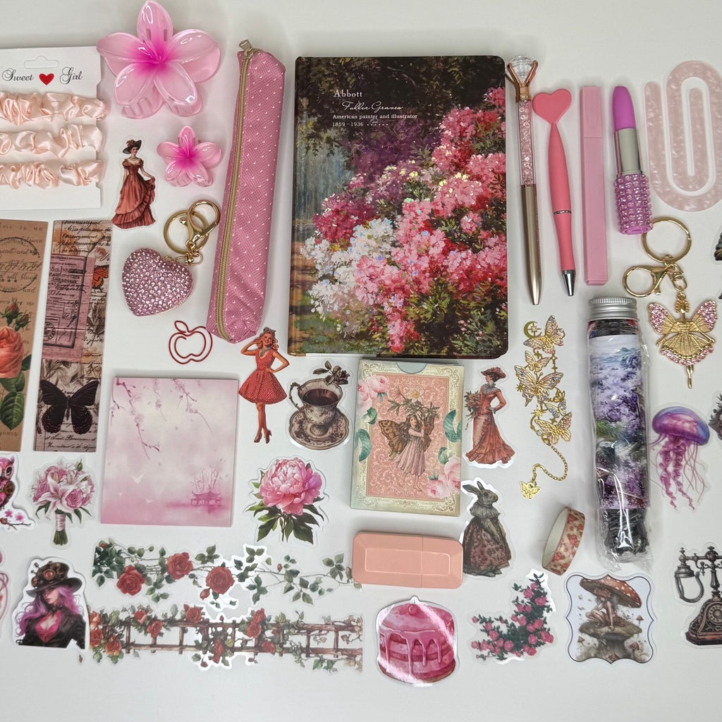 Soft Pink Vintage Journal Kit