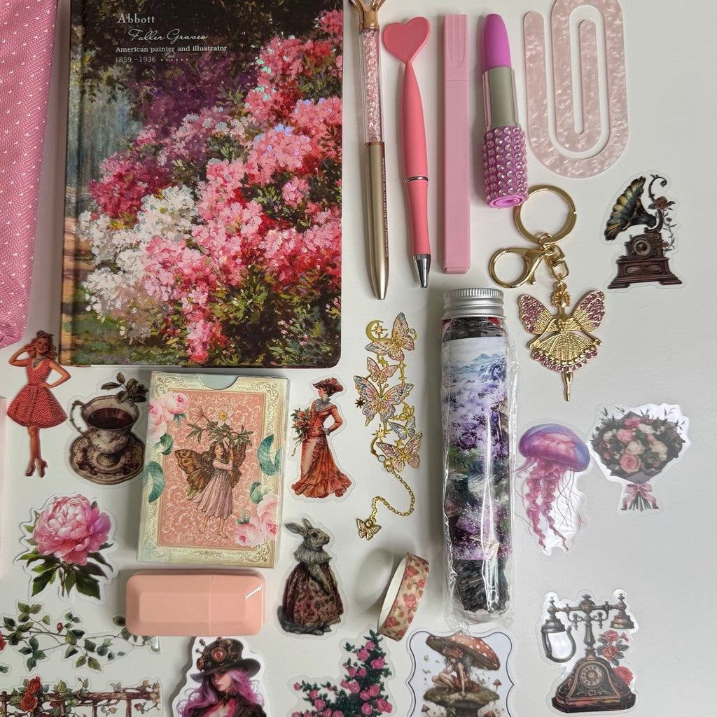 Soft Pink Vintage Journal Kit