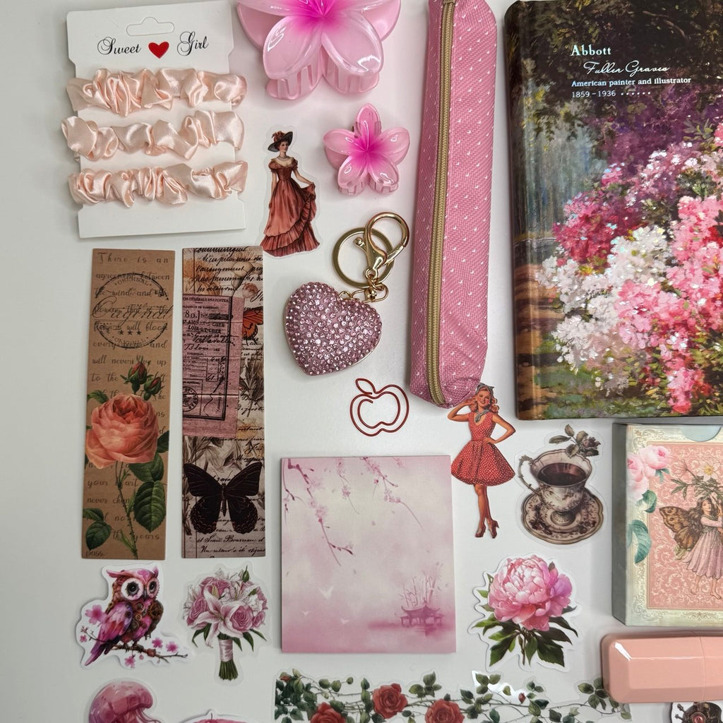 Soft Pink Vintage Journal Kit