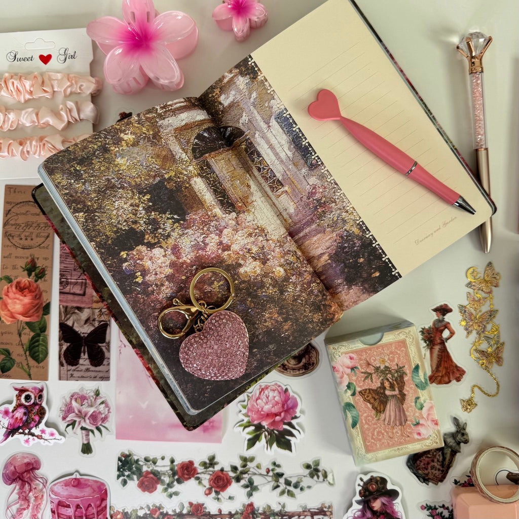 Soft Pink Vintage Journal Kit