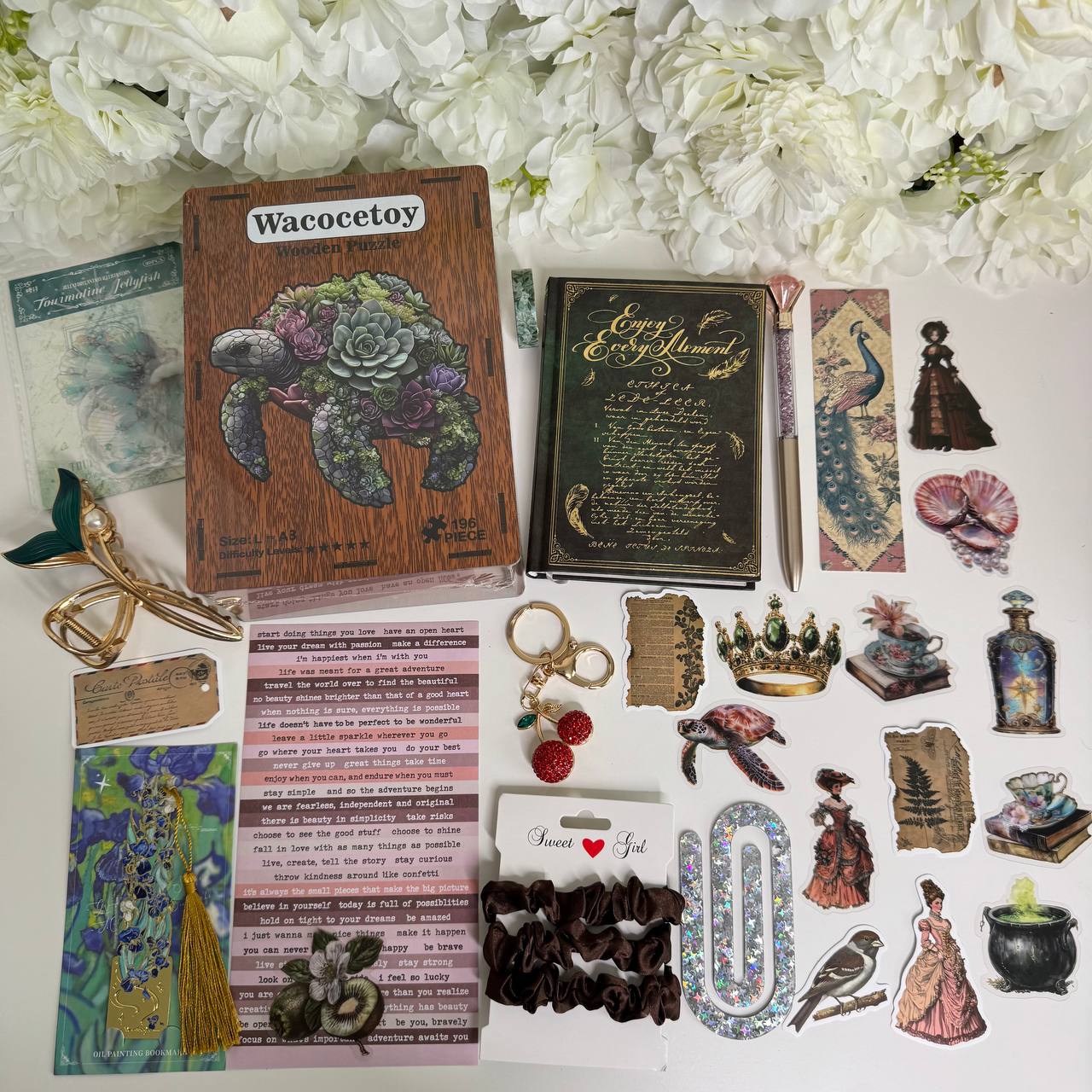 Wooden Puzzle Stationery Gift Box