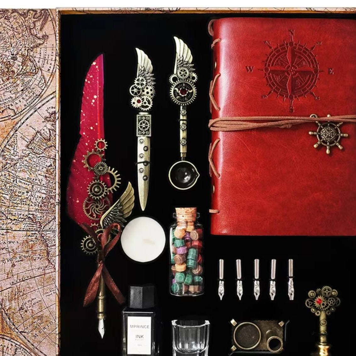 Vintage Stempunk Writing Gift Box