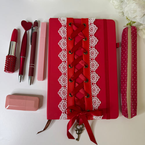 Cherry Red Journal Gift Set