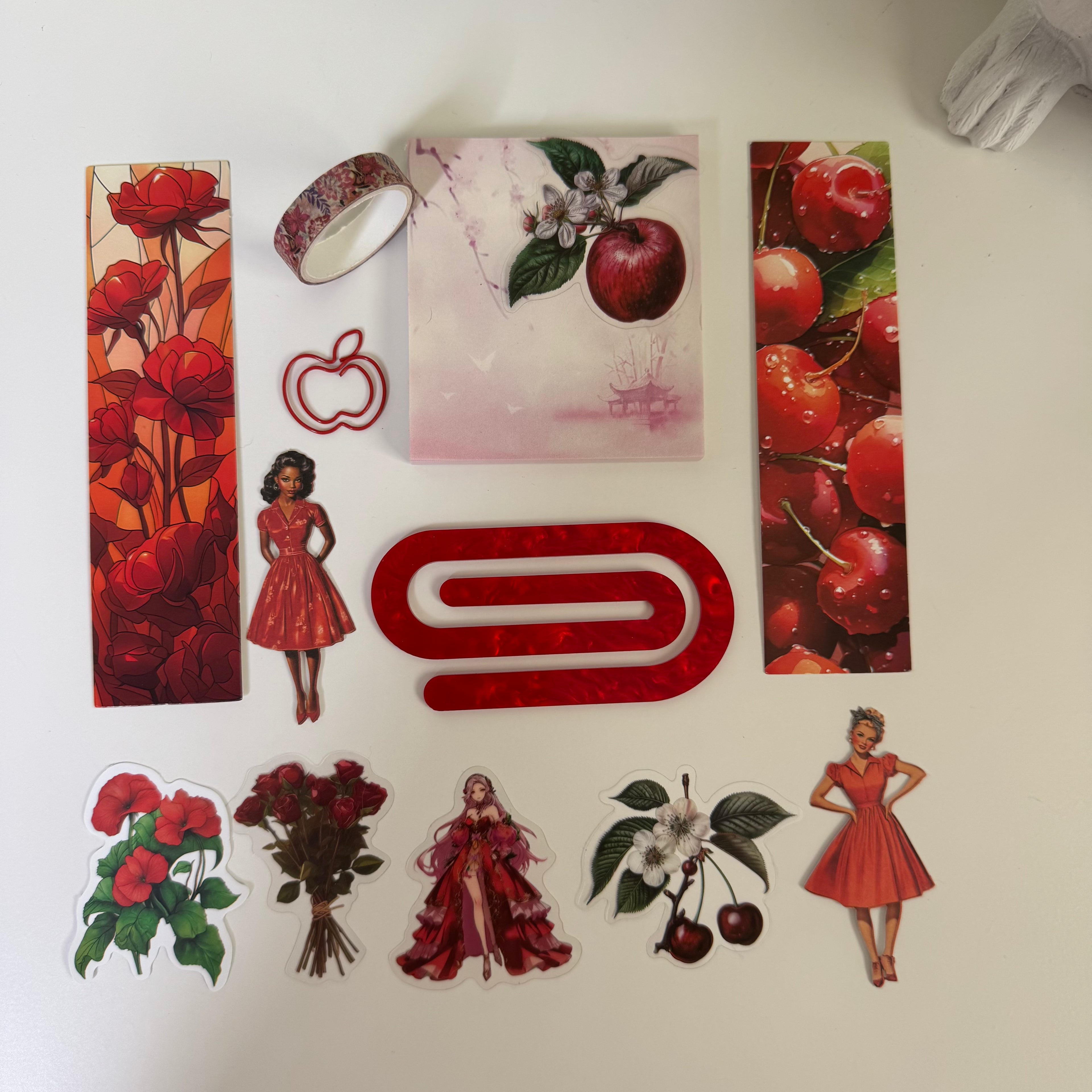 Cherry Red Journal Gift Set