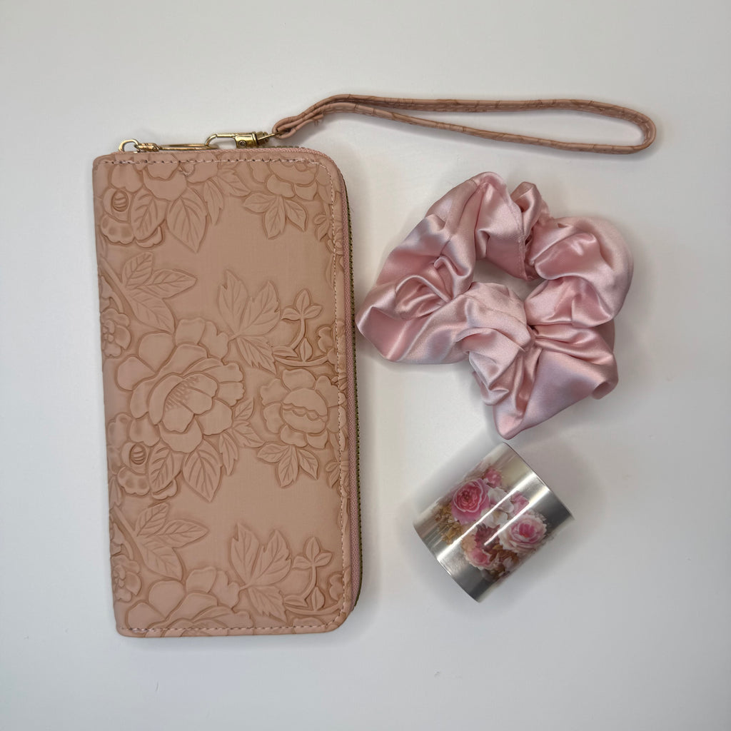 Pink Floral Journal Gift Set with Notebook & Stationery