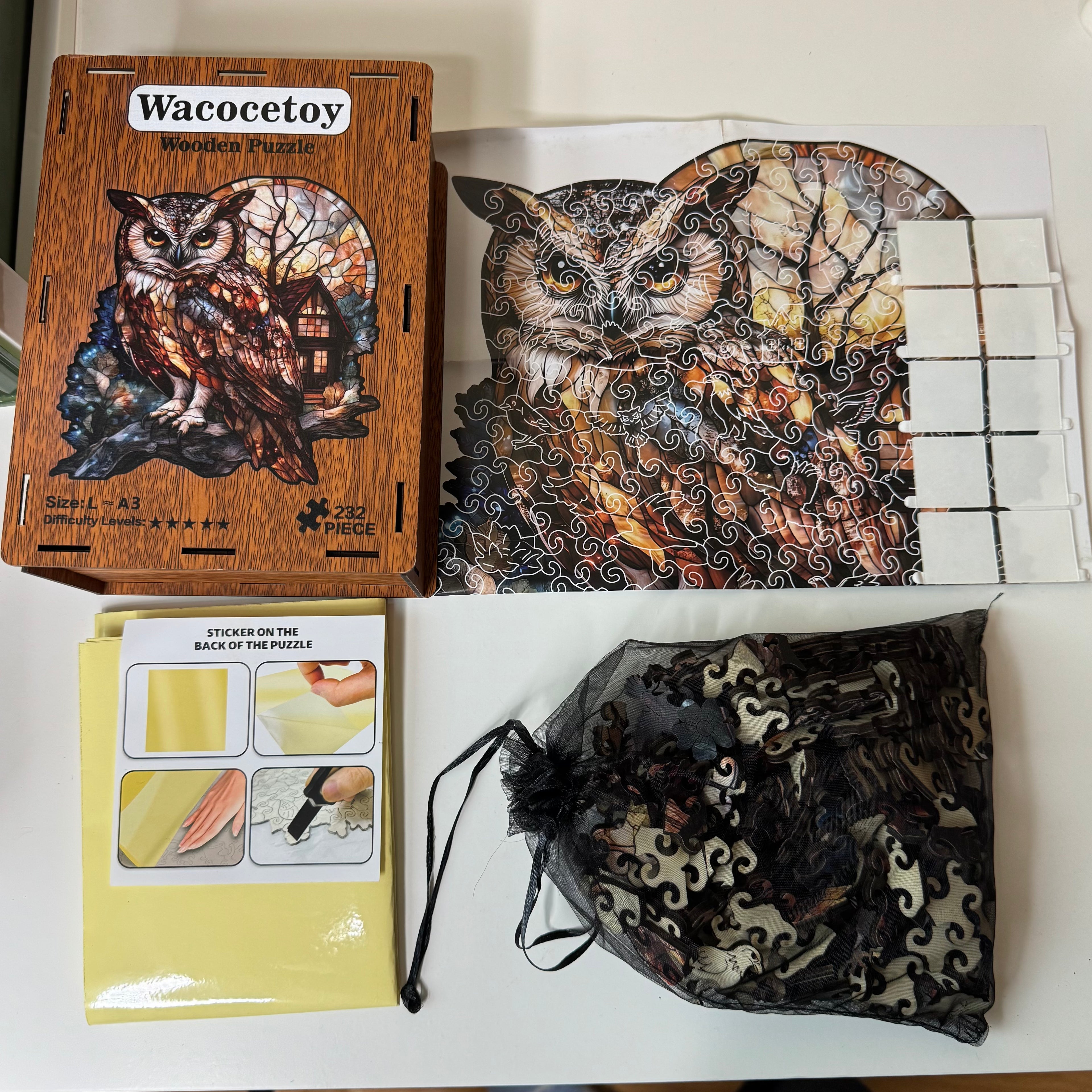 Unique Wooden Jigsaw Puzzle – Whimsical Animal & Fantasy Designs
