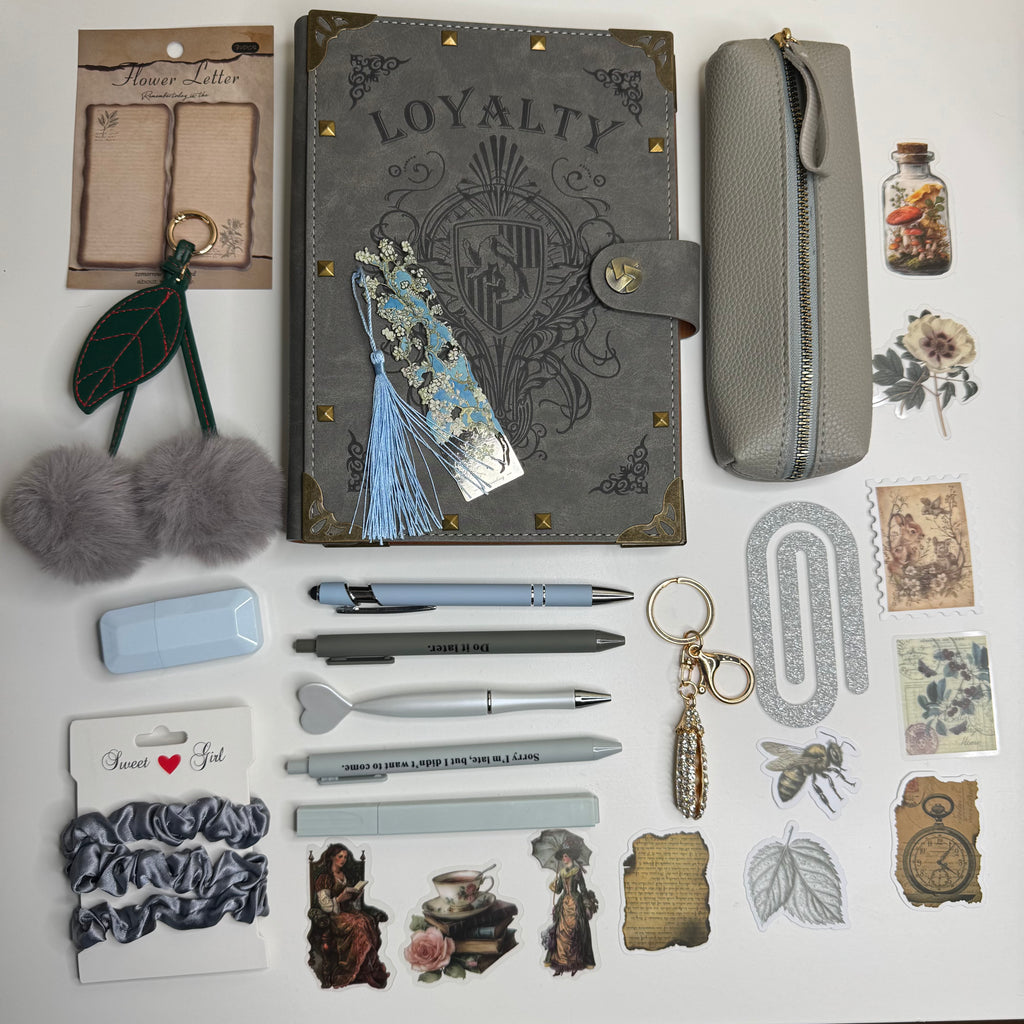 Vintage Leather Journal Gift Set – Notebook & Stationery Gift Box